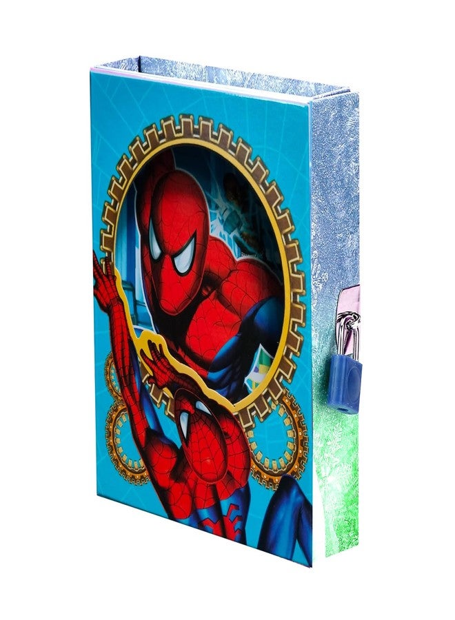 Art Bundle large A6 Size Spiderman Lock Dairy for Boys Gifts options-Size:16.5 * 13.5 * 3 cm - Image 2